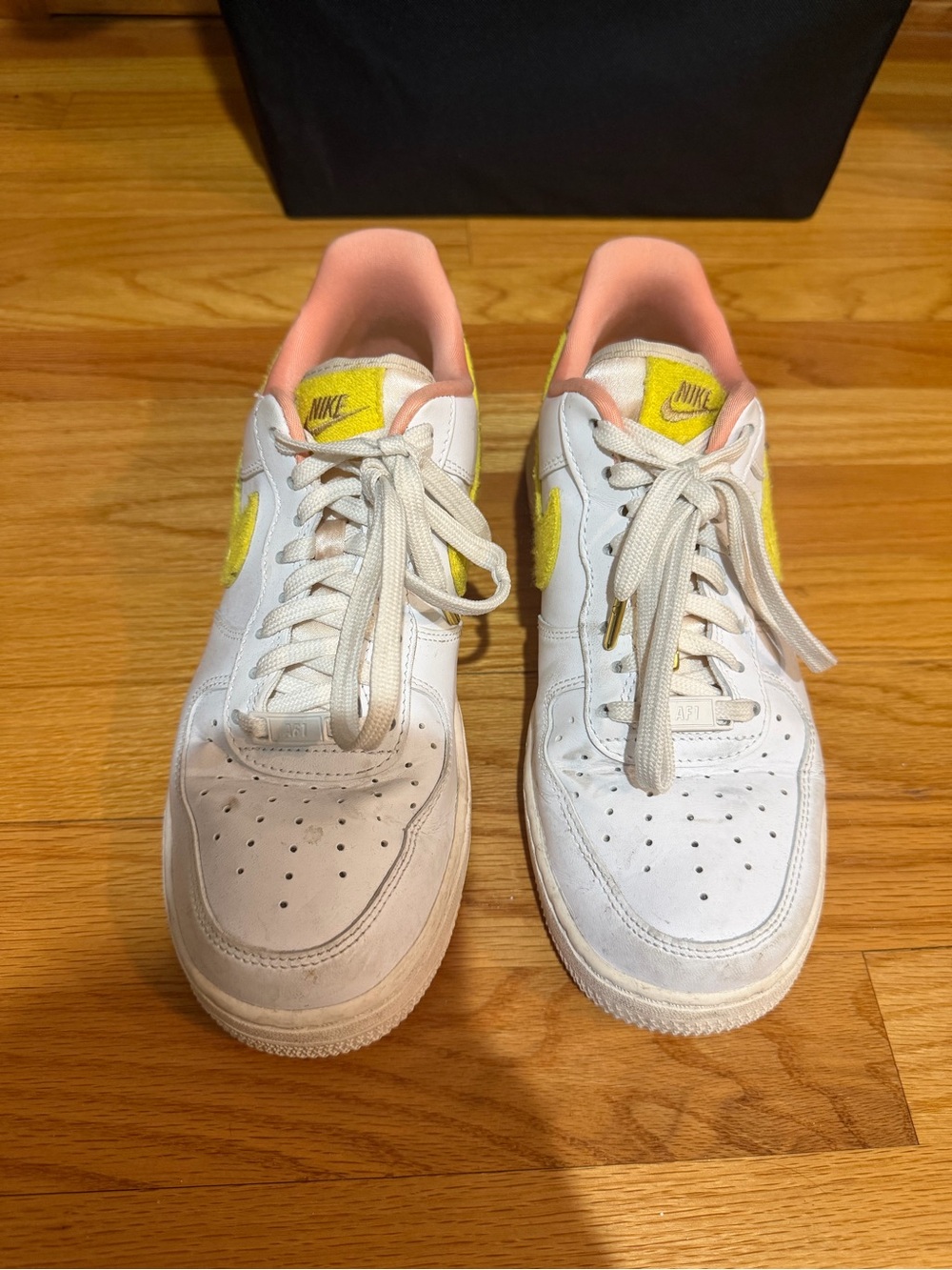 Nike Women’s Air Force 1 Yellow & Pink